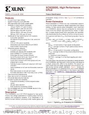 XC95288XL-10BG256C datasheet pdf Xilinx