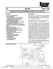 X24165PI-2.7 datasheet pdf Xicor