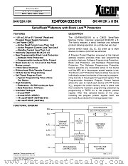 X24F064PE-5 datasheet pdf Xicor