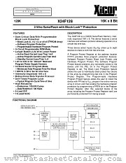 X24F128P-5 datasheet pdf Xicor