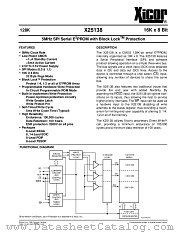 X25138V8T2.5 datasheet pdf Xicor