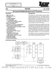 X25320PI-2.7 datasheet pdf Xicor