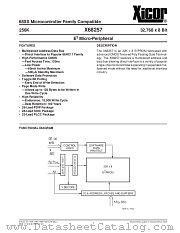 X68257PI datasheet pdf Xicor