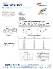 VLF-1000 datasheet pdf Mini-Circuits