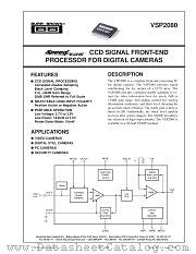 VSP2080T datasheet pdf Burr Brown