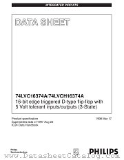 VC16374ADGG datasheet pdf Philips