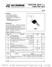 TYN112 datasheet pdf ST Microelectronics