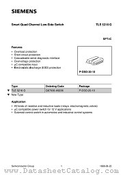 TLE5216 datasheet pdf Siemens