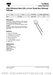 TLHB420 datasheet pdf Vishay