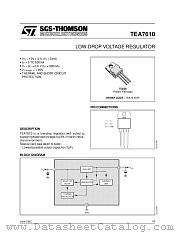 TEA7610 datasheet pdf ST Microelectronics