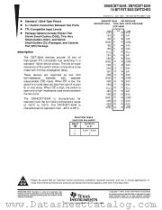 SN54CBT16244WD datasheet pdf Texas Instruments