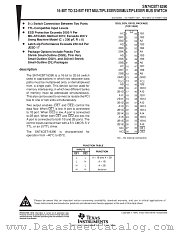 SN74CBT16390DGG datasheet pdf Texas Instruments
