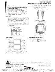 SN54AC00FK datasheet pdf Texas Instruments