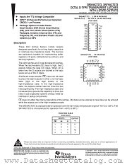 SN54ACT373J datasheet pdf Texas Instruments
