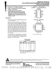 SN54ACT74FK datasheet pdf Texas Instruments