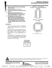 SN54AHC14W datasheet pdf Texas Instruments