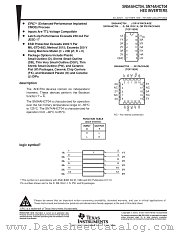 SN54AHCT04FK datasheet pdf Texas Instruments
