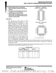 SN54ALS139FK datasheet pdf Texas Instruments