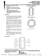 SN54F283FK datasheet pdf Texas Instruments