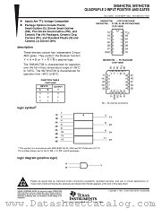 SN54HCT08 datasheet pdf Texas Instruments
