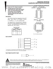 SN54HCT32 datasheet pdf Texas Instruments