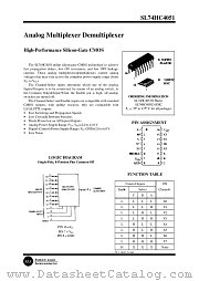 SL74HC4051 datasheet pdf System Logic Semiconductor