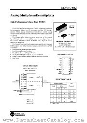 SL74HC4052N datasheet pdf System Logic Semiconductor