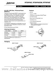RFD8P06E datasheet pdf Intersil