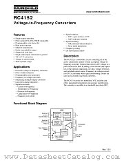 RC4152 datasheet pdf Fairchild Semiconductor