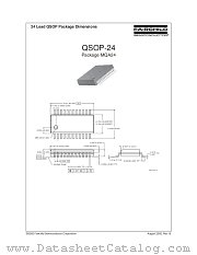 QSOP-24 datasheet pdf Fairchild Semiconductor