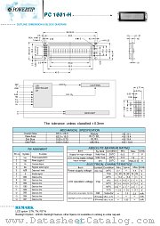 PC1601H datasheet pdf Powertip Technology