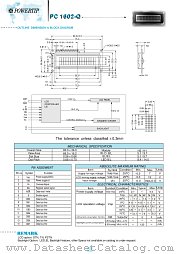 PC1602-Q datasheet pdf Powertip Technology