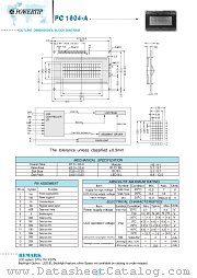 PC1604-A datasheet pdf Powertip Technology