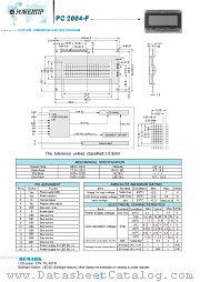 PC2004-F datasheet pdf Powertip Technology