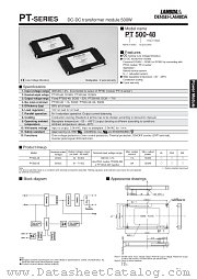 PT500-48 datasheet pdf DENSEI-LAMBDA