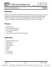 PT6596 datasheet pdf Princeton Technology Corporation