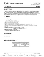 PT6630-H datasheet pdf Princeton Technology Corporation