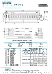 PC4002-C datasheet pdf Powertip Technology