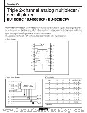 BU4053BCF datasheet pdf ROHM