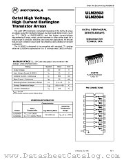 ULN2803A datasheet pdf ON Semiconductor