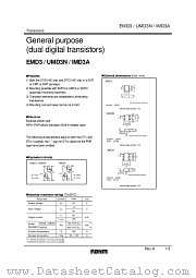 EMD3T2R datasheet pdf ROHM