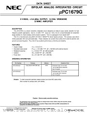 UPC1679 datasheet pdf NEC