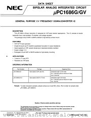 UPC1686 datasheet pdf NEC