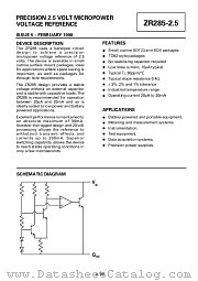 ZR285F01 datasheet pdf Zetex Semiconductors