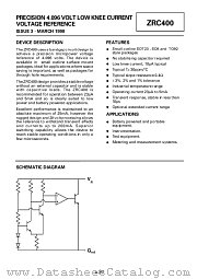 ZRC400R02 datasheet pdf Zetex Semiconductors