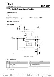 TDA4173 datasheet pdf Vishay