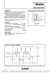 M5239 datasheet pdf Mitsubishi Electric Corporation