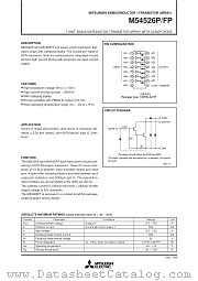 M54526 datasheet pdf Mitsubishi Electric Corporation