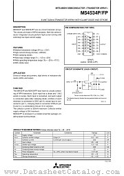 M54534FP datasheet pdf Mitsubishi Electric Corporation
