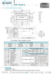 PG12232-A datasheet pdf Powertip Technology